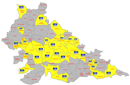 Map of the Municipalities that joined the redevelopment project of the LED public lighting systems