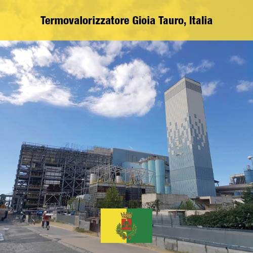 Usine de valorisation énergétique des déchets à Gioia Tauro, en Italie